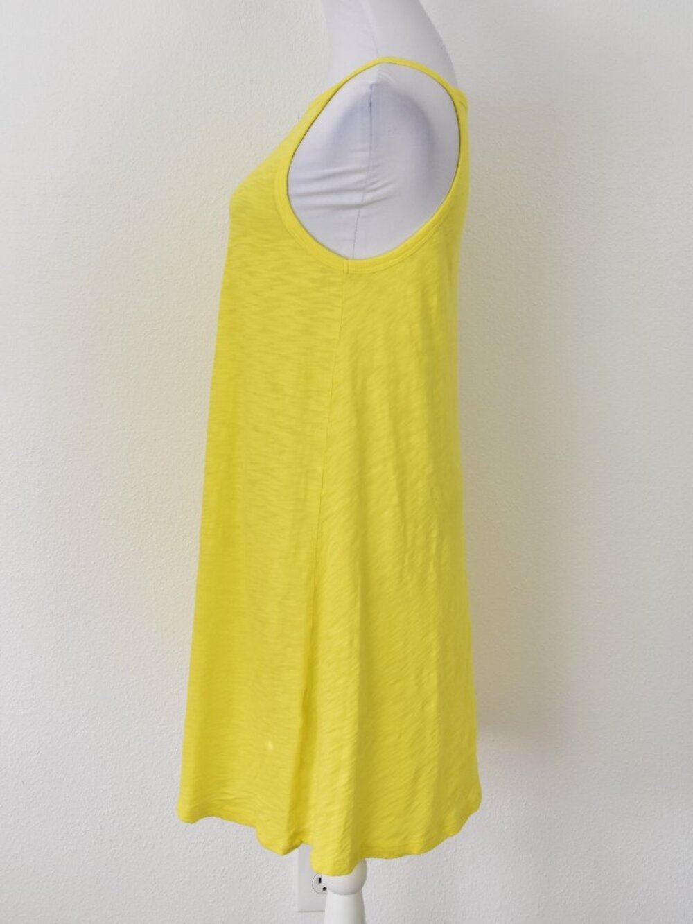 ATM Slub Jersey High Neck Tank Dress Lemonade - M - Picture 5 of 9